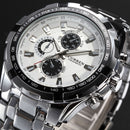 CURREN 8023 Fashion Men Style Watch Waterproof Fake Three Dials Analog Quartz Watch