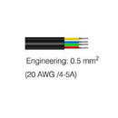 4 Pin 4A 20AWG Waterproof Female And Male Connector Cable Wire for RGB LED Strip Light