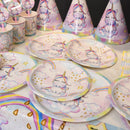 Cartoon Theme Party Tableware Supplies Kids Birthday Set Baby Shower Decorations