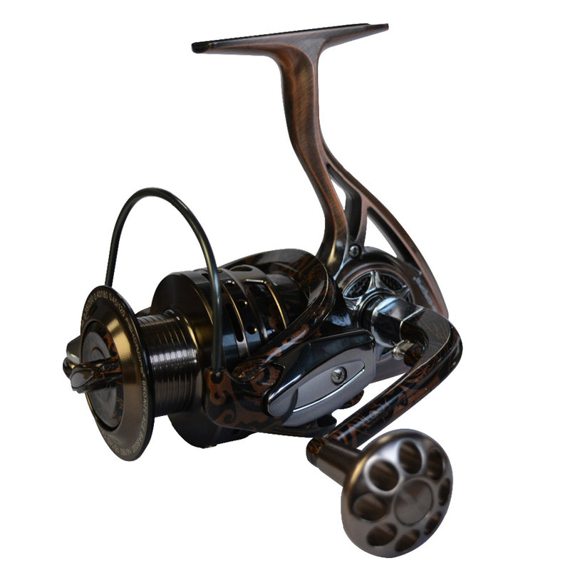 Fishdrops BA4000/6000 5.5:1/4.7:1 7+1 BB Spinning Fishing Reel Full Metal Body Fishing Wheel