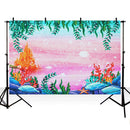 Sea Submarine Castle Mermaid Baby Shower Backdrop Jungle Photography Background Decorations