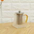 750ml Clear Glass Teapot Stainless Infuser & Lid Steeping Tea Flower Tea Pot