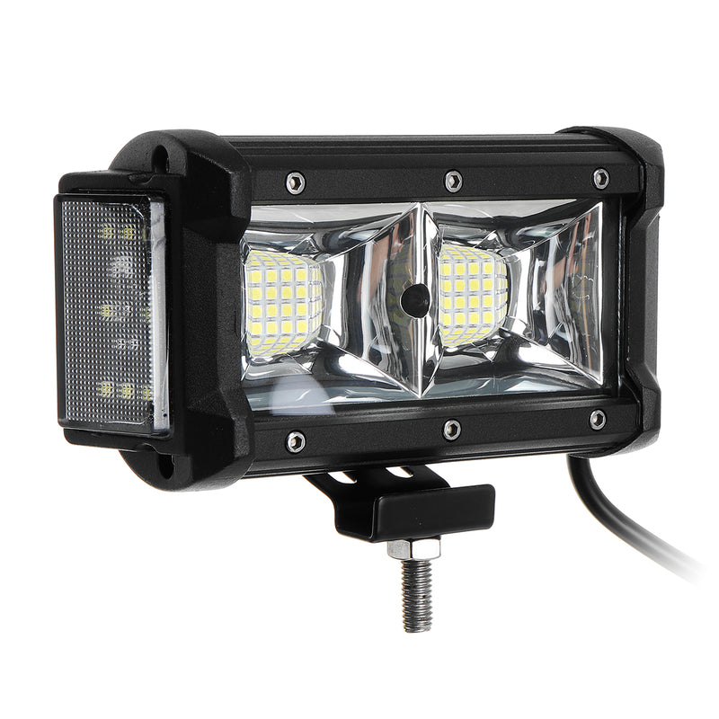 LED Single Three-sided Illumination 6Inches 6500-7000k Ip68 9-32V White Light Off-road ATV Work Headlights