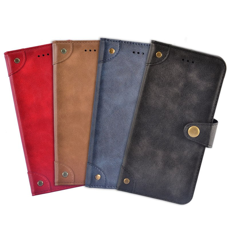 Bakeey Retro Flip with Card Slot Holder PU Leather Full Body Shockproof Protective Case for Doogee N10