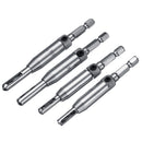 4pcs 7pcs Door and Window Hinge Hole Opener Woodworking Puncher Tool Hex Shank Drill Kit