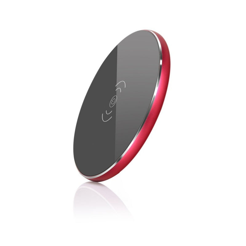 Ultra Thin Qi Wireless Charger Metal Round Pad for iPhone 8 Plus Samsung 8 Xiaomi Huawei