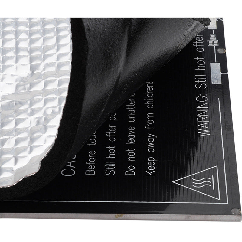 10pcs 300x300x10mm Foil Self-adhesive Heat Insulation Cotton For 3D Printer Heated Bed