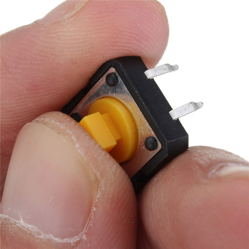 5 x 50pcs Tactile Push Button Switch Momentary Tact & Cap Assorted Kit 12x12x7.3mm Key Caps
