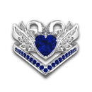 2 Pcs/set Sweet Swan Heart Zirconia Engagement Wedding Ring Unique Gift for Women Girls