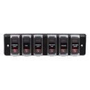 6 Gang DC 12V Waterproof Rocker Circuit Breakers Button Toggle Switch Panel For Car Boat
