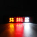2pcs 12V 14LED Three Color Car Rear Tail Lights Bake Stop Turn Lamp for Tailer Truck Boat Caravans