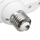 LUSTREON Infrared Motion Sensor Adjustable 2 In 1 E27 Bulb Adapter Socket Converter Splitter