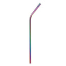 Stainless Steel Drinking Straws Rainbow Multi-colored Straw Reusable Drink Straw with Cleaning Brush