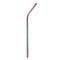 Stainless Steel Drinking Straws Rainbow Multi-colored Straw Reusable Drink Straw with Cleaning Brush