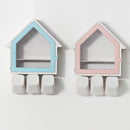 Toothbrush Holder Wall Mount Bathroom Suction Cup Set Toothpaste Kitchen Storage Rack