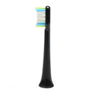 2Pcs ToothBrush Head White & Black for Loskii PA-213 Ultrasonic Vibration Electric Toothbrush