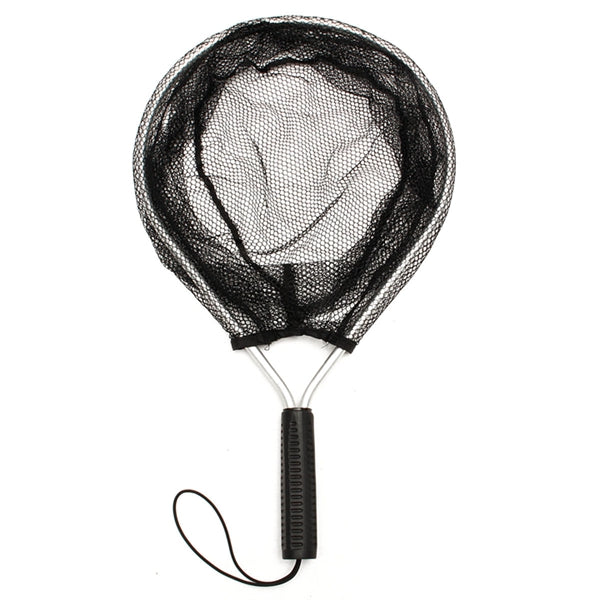 Fly Fishing Landing Handle Net Nomad Rubber Fish Nylon Mesh Trout Bag Tackle