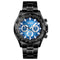 SKMEI 1366 Business Stainless Steel Waterproof Analog Quartz Watch Men Wristwatch