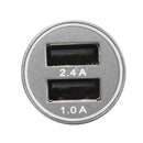 ZUOQI Metal Dual USB 5V 2.4A Quick Car Charger For iPhone 7S/6S/6S Plus/6 Plus/ Ipad
