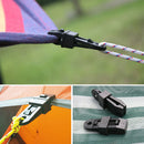 Outdoor Plastic Camping Tent Rope Clamp Buckle Clip With 8-Shaped Buckle Tent Accessories