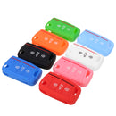 Silicone Remote Key Cover 3-Button Fob Case Shell for Volkswagen VW Golf 7 MK7