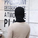 Knitted Hat Scarf Cap Neck Warmer Winter Siamese Hood Hats For Men Women Skullies Beanies Fleece