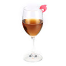 KCASA KC-GC12 6Pcs Silicone Dolphin Tongue Wine Charm Wine Glasses Cocktail Drink Maker Bar Tools