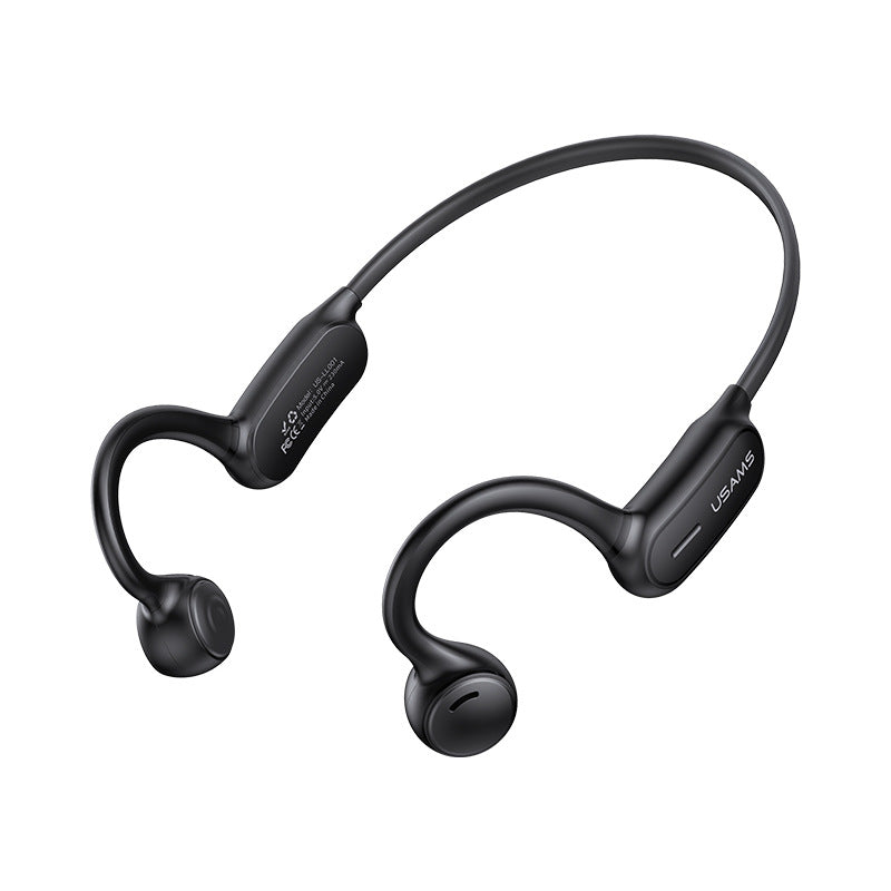 USAMS US-LL001 Wireless bluetooth 5.0 Sport Earphone Handsfree Noise Reduction Waterproof Hanging Headphone with Mic