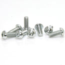 Suleve M3AH14 10Pcs M312mm Hex Socket Screws Round Head Cap Screw 7075 Aluminum Alloy
