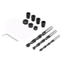 Aluminum Alloy Oblique Hole Positioner 6/8/10mm 15 Degree Woodworking Locator Pocket Hole Jig