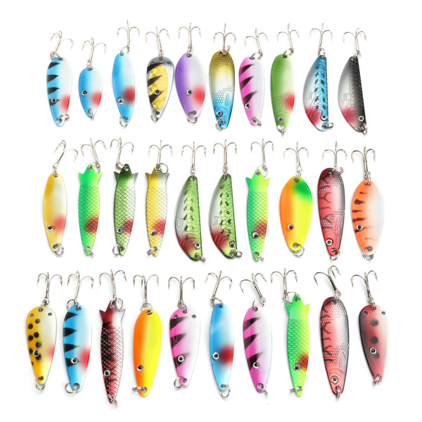 ZANLURE 30 Pcs Fishing Lure 6cm-8cm 235g Metal Hard Fishing Baits