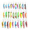 ZANLURE 30 Pcs Fishing Lure 6cm-8cm 235g Metal Hard Fishing Baits