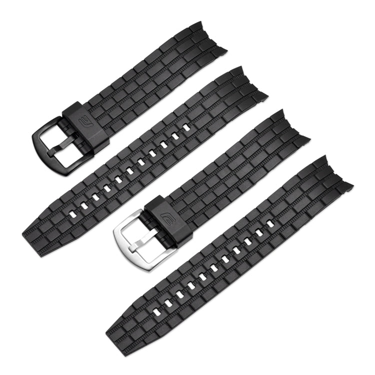 Black PU Strap Replacement Watch Band for Edifice EF-550 EF-523