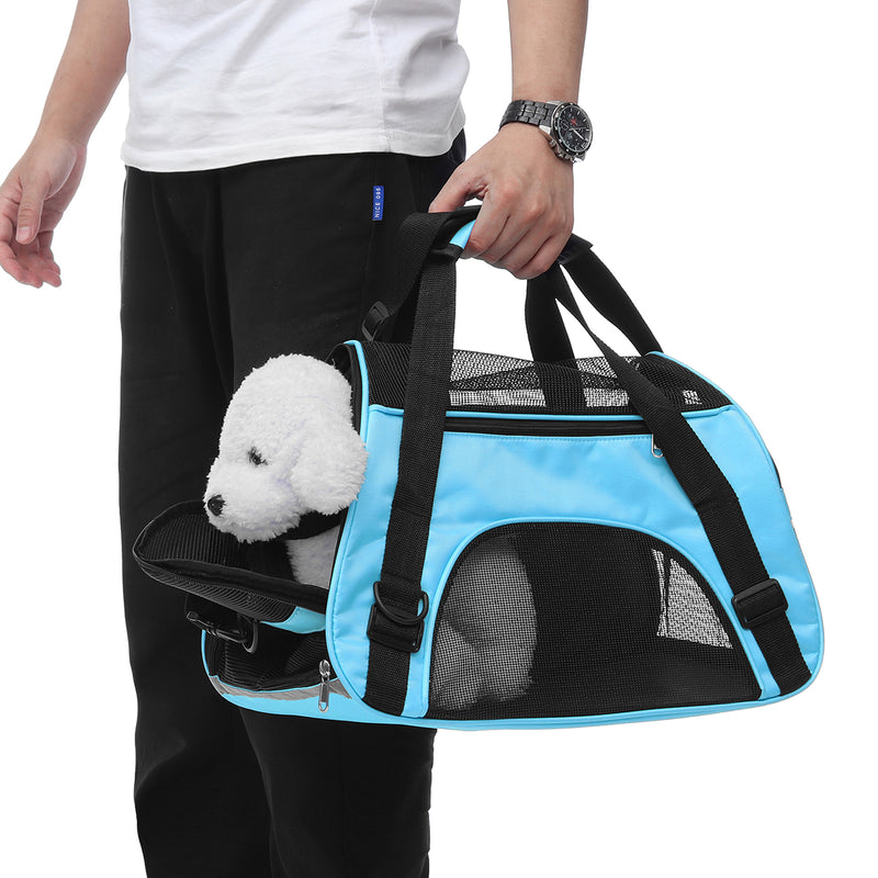 Pet Dog Cat Rabbit Portable Travel Carrier Tote Cage Bag Mesh Crate Kennel Pet Mat