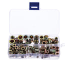 Suleve MXRN3 100Pcs M3/M4/M5/M6/M8 Zinc Plated Rivet Nut Threaded Countersunk Head Insert Nut Tool Kits