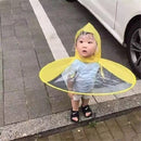 Creative Raincoat Umbrella UFO Shape Rain Hat Cap Child Adult Rain Coat Cover 3 Sizes