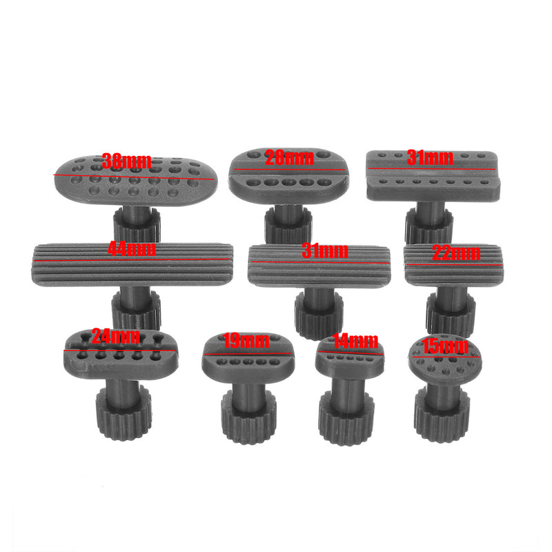10PCS Car Paintless Auto Sheet Metal Repair Gasket Dent Pull Hammer Dent Puller Suction Cup Plastic Gasket
