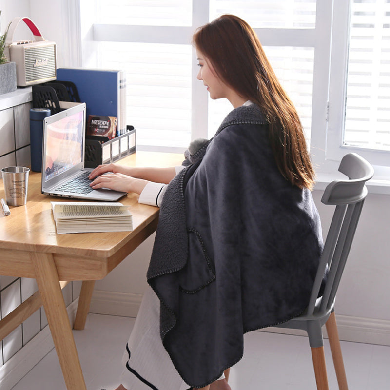 Blankets Throw Rug Snuggle Blanket Flannel Shawl for Home Office