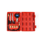 Portable Auto Gas Engine Compression Cylinder Pressure Gauge Tester Tool Kit