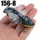 ZANLURE 1PSC 7.5cm Artificial Bait Fishing Lure Insect Rotating Wings Swimbait Fishing Hook