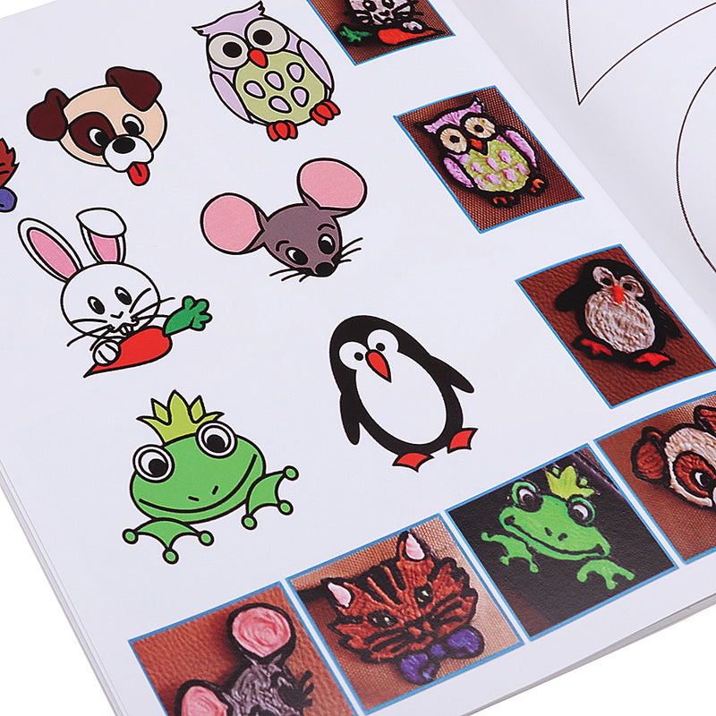 22Pcs/Pack 44 Patterns 3D Printing Pen Double-sided Cartoon Drawing Paper with Transparent Template Copy Graffiti Board for DIY Children Kids