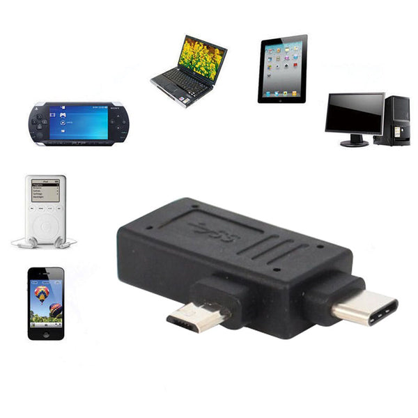 USB3.0 Type-C Micro Male to USB Female OTG Adapter Type C For Letv Samusung S8 Xiaomi 6 mi5 mi6