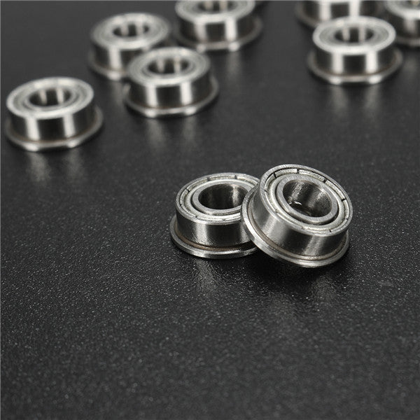 10pcs MF105ZZ 5x10x4mm Flanged Ball Bearings Double Shielded Ball Bearing