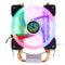 CPU Cooler 2 Heatpipe 4 Pin RGB Cooling Fan For Intel 775/1150/1151/1155/1156/1366 AMD