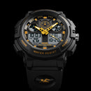 SKMEI 1207 Men Sport Chorongraph 50M Waterproof Luminous Dual Display Digital Watch