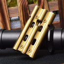 IPRee Outdoor Three Tube 150db Whistle Camping Survival Stainless Steel Apito Sounder With Clip