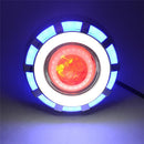 BIKIGHT 12-85V 1200LM LED Electric Bike Headlight Front Light 3 Modes Modified Demon Eyes Motorcycle