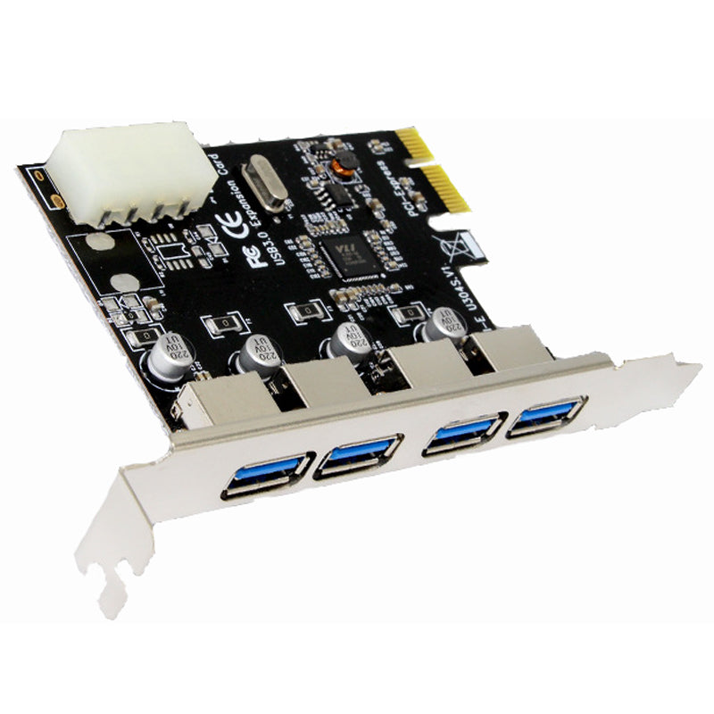 SSU V805 PCI-E to USB 3.0 Expansion Card With Four USB 3.0 Interfaces For Desktop Computer