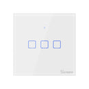 SONOFF T2 EU/US/UK AC 100-240V 1/2/3 Gang TX Series 433Mhz WIFI Wall Switch RF Smart Wall Touch Switch For Smart Home Work With Alexa Google Home