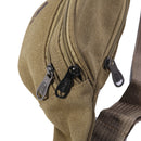Men Canvas Waist Bag Outdoor Camping Hiking Traveling Sports Bag Storage Bag